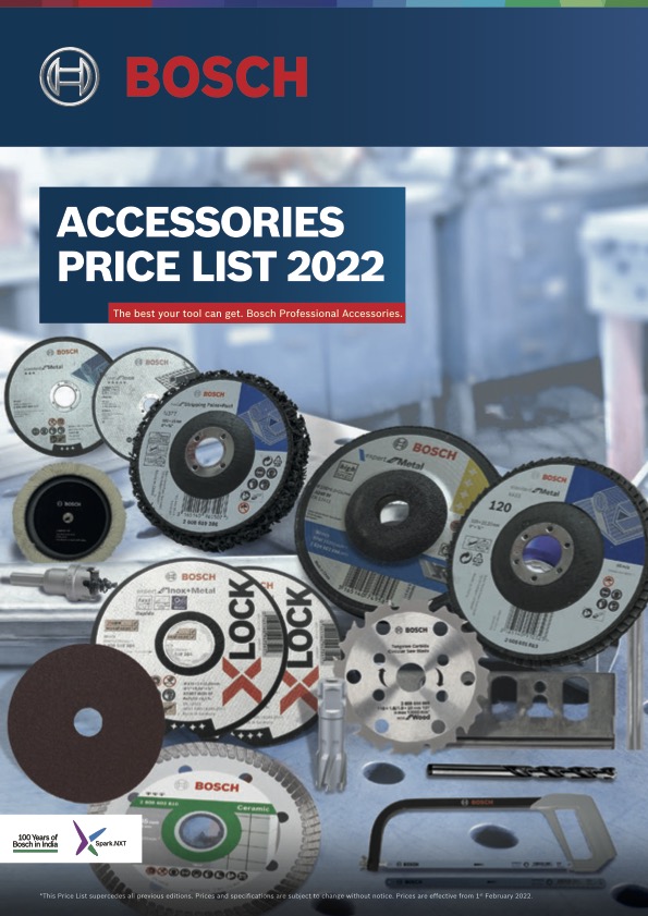 Bosch Power Tool Accessories Catalogue
